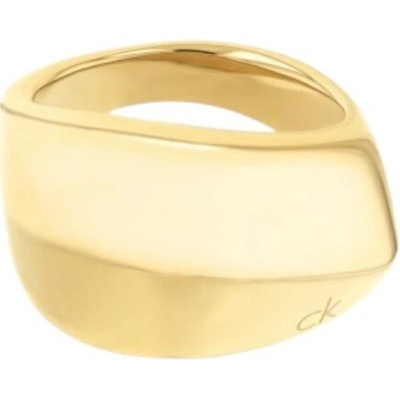 Calvin Klein Pozlátený prsteň Sculpted 35000822