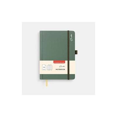 Sentio Бележник с ластик А6 96 листа Sage Green