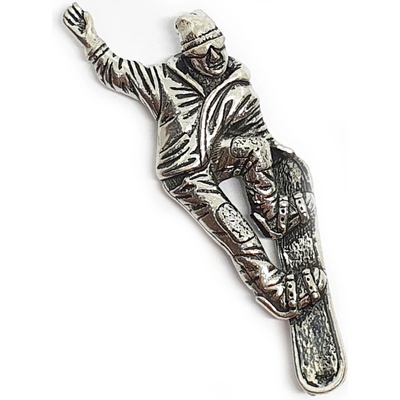 Brown Odznak Snowboard