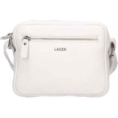 Lagen dámská kožená crossbody kabelka BLC-23/2153 WHITE