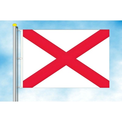 LIBEA, s.r.o. Alabama vlajka Rozměr: 30×45 cm, Uchycení: Karabiny na stožár