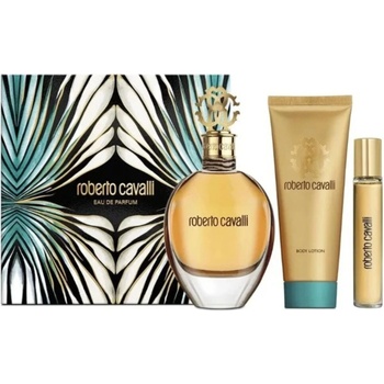 Roberto Cavalli Eau de Parfum Gift Set - EDP 75 ml + Body Lotion 100 ml + EDP 15 ml за жени