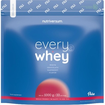 Nutriversum Every Whey | 100% Whey Protein Concentrate [1000 грама] Бял шоколад с малини
