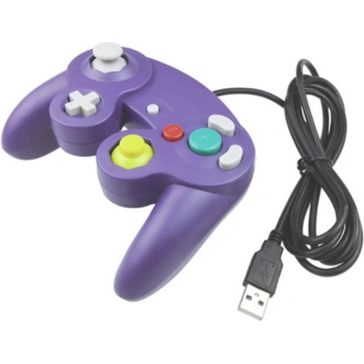USB Gamecube kabelový ovladač pro PC - fialový – Zboží Živě