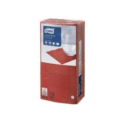 Tork servítky 1/4 ohyb 2V 23,8x24cm Advanced Cocktail červená