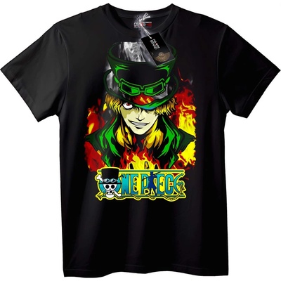 NOONEBRAND Тениска One Piece Sabo - L, Black