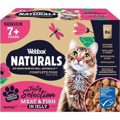 Webbox Naturals Meat & Fish Senior 7+ 12 x 100 g