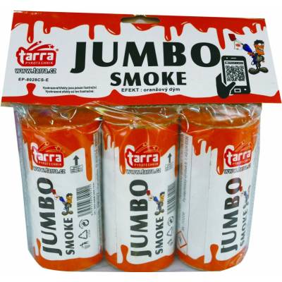 Dymovnica JUMBO SMOKE ORANŽOVÁ 3 ks 16/3 trhacia poistka