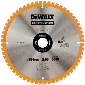 DEWALT - Пилен диск 254x30 мм, 60 зъба DT1182 (DT1182)