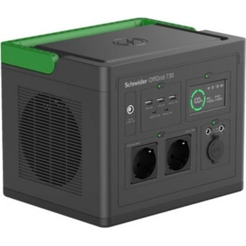 APC Schneider OffGrid Portable Power Station 730, 738Wh Lithium-ion, 2 Schuko, Sinewave + Schneider OffGrid Portable Solar Panel, 100W (PPS730-GR_PSP100)