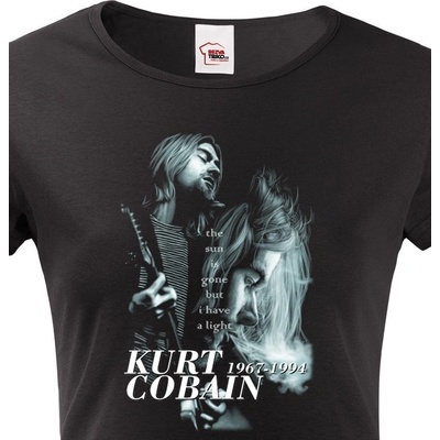 Bezvatriko.cz Canvas 0964 Kurt Cobain Černá