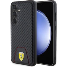 Ferrari PU Leather Bottom Carbon Samsung Galaxy S24 čierne