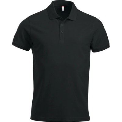 Clique polokošile Classic Lincoln S/S těžká bavlna krátký rukáv pánská COT67824400200-black