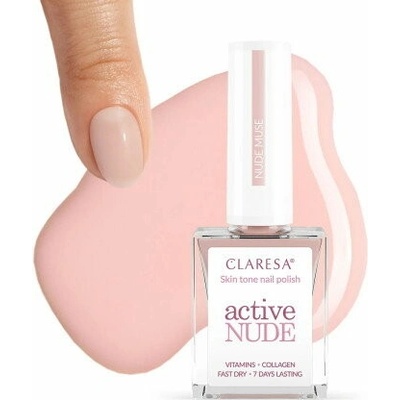 Claresa Active Nude NUDE MUSE klasický lak na nechty 9,5 ml