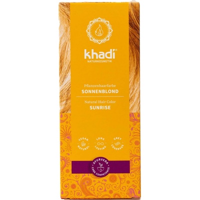 Khadi rostlinná barva na vlasy Sluneční blond 100 g
