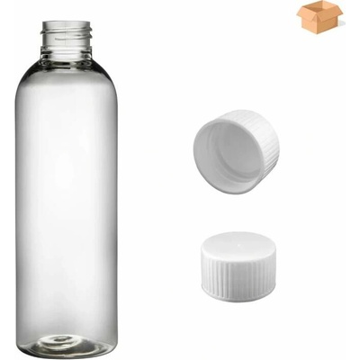Ambra Plastová lahvička čirá s bílým uzávěrem 200 ml 225 ks