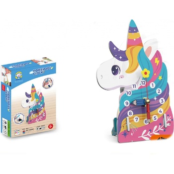 Wiky Stavebnice hodiny jednorožec