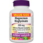 Webber Naturals Magnesium Bisglycinate, 200 mg, 120 капсули, Webber Naturals