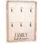  Закачалка за ключове във винтидж стил FAMILY last forever
