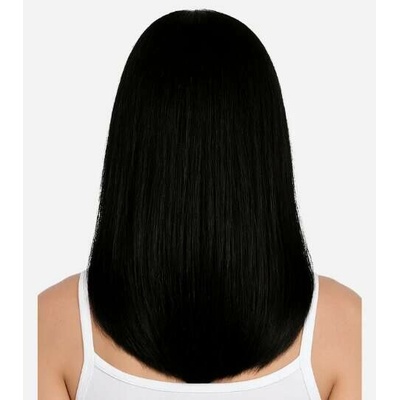 Clip-in vlasy 45cm, 80g, #01 | čierna ako uhoľ