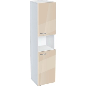 Bogdan Furniture G Етажерка BM-Ava 5.1 с две врати, крем гланц с бяло