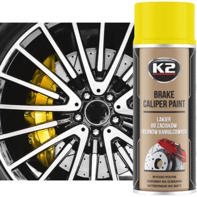 K2 BRAKE CALIPER 400 ml Žlutý - barva na třmeny a brzdové bubny