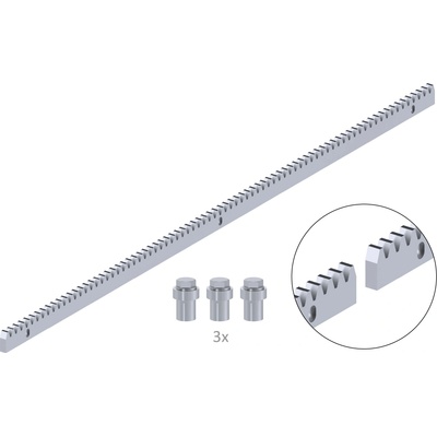 Hrebeň INOX 30 x 10 x 1000 mm, M4, max do 1900 kg