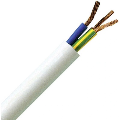 Kopp 151510843 jednožilový kabel - lanko H03VV-F 2 x 0.75 mm² bílá 10m