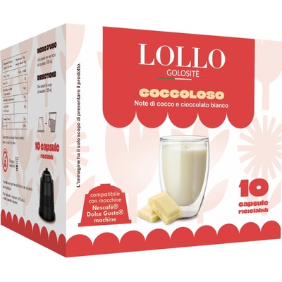 Lollo Caffé Coccoloso Biela Čokoláda do Dolce Gusto 10 ks
