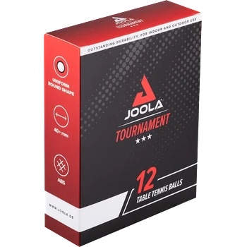 JOOLA Комплект топчета за пинг-понг, 12 бр. (бели) joola tournament 40+
