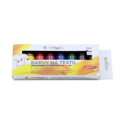 Artemiss sada farieb na textil 8 x 12 g