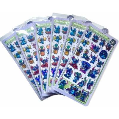 3D samolepky Stitch 42 ks
