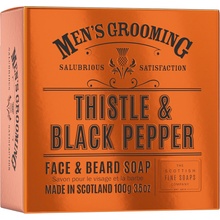 Scottish Fine Soaps mýdlo v plechu Černý pepř a ostropestřec 100 g