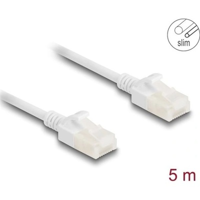 Delock Мрежов кабел RJ45 Cat. 6A UTP за индустриална употреба Slim 5m Бял, Delock 80362 (80362)