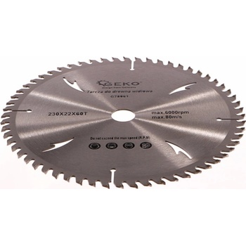 GEKO Kotouč pilový vidiový s otvory, 230x22x60T