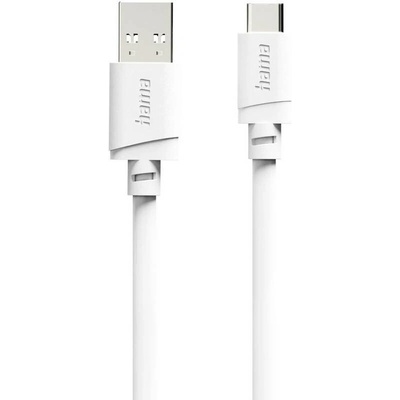 Hama 00201813 Nabíjací USB USB 2.0 USB-A zástrčka USB-C ® zástrčka 2m bílý