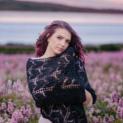 šála šátek alpaka hedvábí Cestou srdce