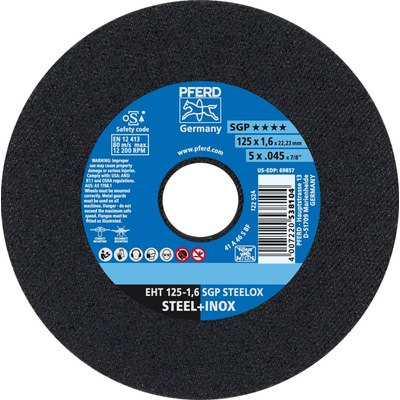 Pferd Rezný kotúč 125 x 1,6 x 22,23 mm 4007220538104