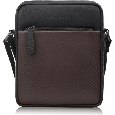 Tmavo hnedý pánsky kožený crossbag Oscar