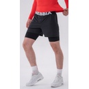 Nebbia pánske šortky Double-Layer Black
