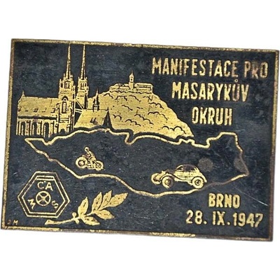 Pamětní plaketa MASARYKŮV OKRUH