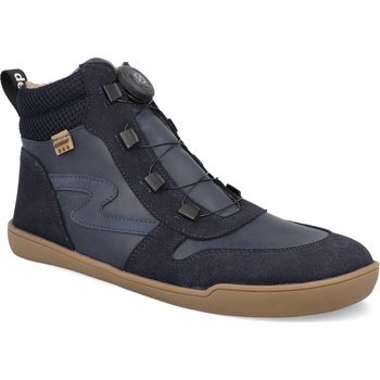 Develab Barefoot zimní boty Md Ct Sneaker Speedlace WR Navy Suede modré