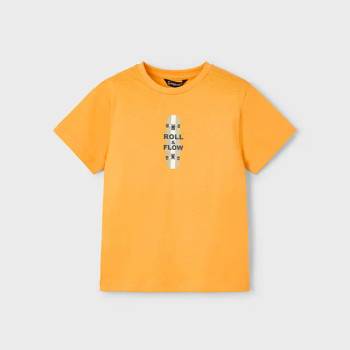 MAYORAL Тениска къс ръкав "roll and flow" в оранжев цвят за мини момче Майорал