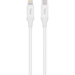 Ttec Кабел ttec - Lightning Fast Charging, USB-C/Lightnning, 1.5 m, бял (8694470827643)