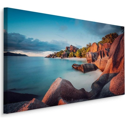 Plátno Pláž Anse Source D'argent Varianta: 70x50