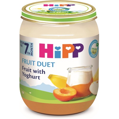 Hipp Био плодово пюре Hipp Fruit Duet - Йогурт с плодове, 160 g (5475)