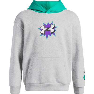 Under Armour mikina UA B Rival Flc Graphics HD Šedá