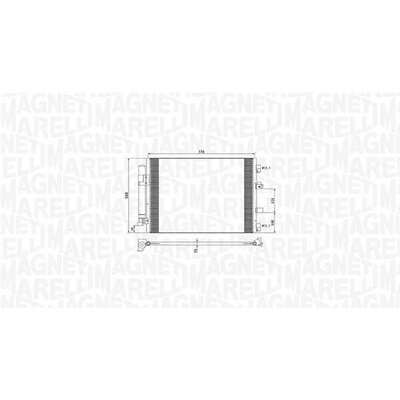 Kondenzátor, klimatizace MAGNETI MARELLI 350203773000