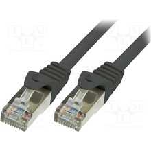 Logilink CP2063S Patchcord Cat.6 F/UTP EconLine, 3m, černý