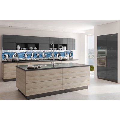 DIMEX ART Фототапет за кухня - пингвини 350 x 60 см